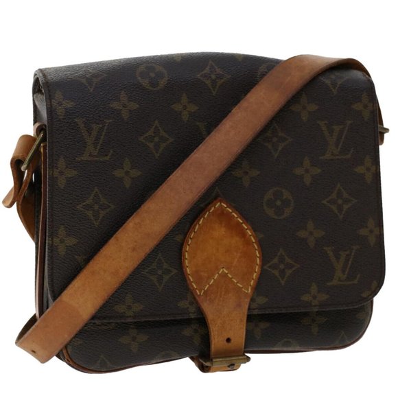 AUTHENTIC LOUIS VUITTON Monogram Cartouchiere MM Shoulder Bag - Picture 1 of 16